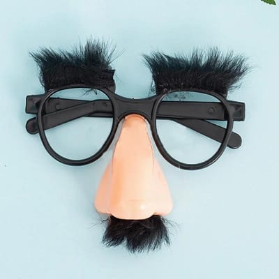 Halloween Creatieve Neus en Snor Bril Grappig Volwassene/Kind Grote Neus Trick Props Brilmonturen Festival Feest Decoratief gray