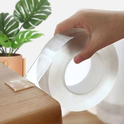 Narimano® Dubbelzijdig plakband, transparante nano-tape, extra sterk, verwijderbaar, dubbelzijdig plakstrip, thuis, kantoor, foto, muur, wasbaar, spoorloos nano-plakband