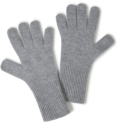FALKE Gloves Cashmere sneldrogend kasjmier sporthandschoenen unisex grijs - maat ONESIZE