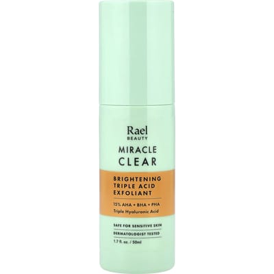 Rael, Miracle Clear, Verhelderende Triple Acid Exfoliator, Geurvrij, 50ml (1.7 fl oz) white