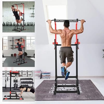 Zolara Pull up bar - Optrekstang - Dip bar - Thuis sporten - Pull up power station - Pullup bar - Trainingsapparatuur - Trainen - Krachtstation - Krachttraining - Fitness - Zwart