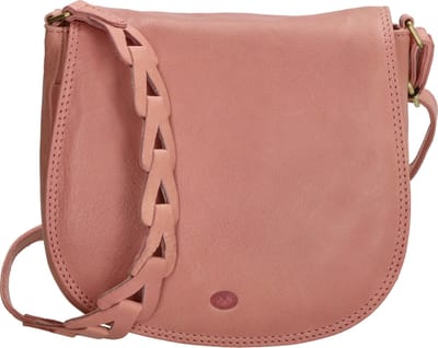 Hide & Stitches Daydreamer Schoudertas Dames - Crossbodytas met verstelbare schouderband - Tas van 100% Leder - Lichtroze
