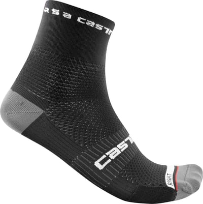 Castelli Fietssokken zomer Unisex Zwart  - ROSSO CORSA PRO 9 SOCK BLACK - S/M