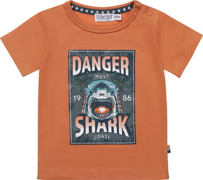 Dirkje R-ISLAND CREW Jongens T-shirt - Faded orange - Maat 86