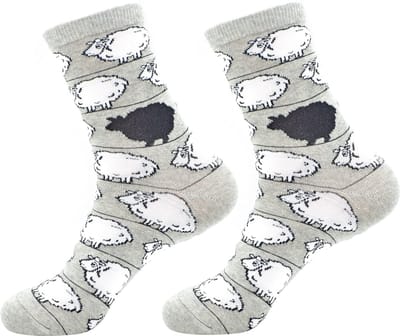 Robin Ruth - Zwarte schaap - Grijs - Dames sok - Maat 36-42