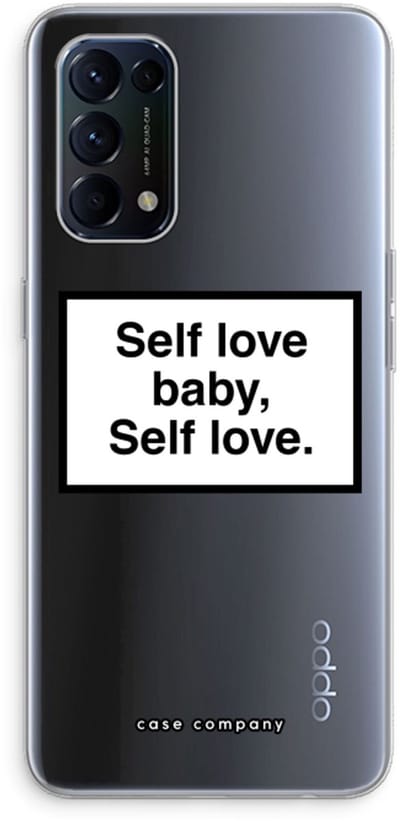 Case Company® - Hoesje geschikt voor Oppo Find X3 Lite hoesje - Self love - Soft Cover Telefoonhoesje - Bescherming aan alle Kanten en Schermrand