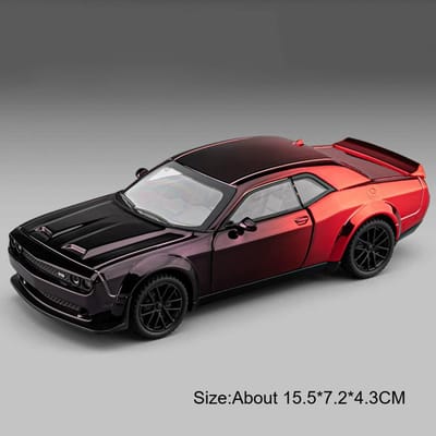 1:32 Schaal Hellcat Charger Model Speelgoedauto Verfijnd Interieurontwerp Pull Back Auto's Modellen Miniatuur Speelgoed Verjaardagscadeaus