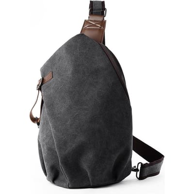 Canvas Tas, Crossbody Tas, Heren Retro Schoudertas, Eenvoudige Studenten Postbode Crossbody Tas voor Heren grijze kleur