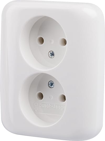 Busch Wandcontactdoos s1 Dubbel