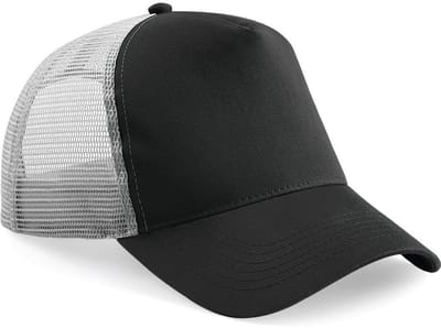 Beechfield Baseballcap - antraciet - truckers pet - volwassenen - verstelbaar