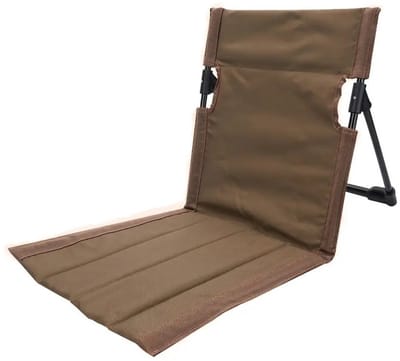 Bovista Strandstoel Opvouwbaar - Inklapbaar - Met Rugleuning - Volwassenen - Folding chair - Beach - Camping - Khaki