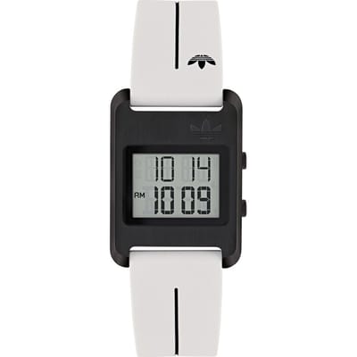 Adidas Originals Retro Pop Three AOST25536 Horloge - Siliconen - Wit - Ø 31 mm
