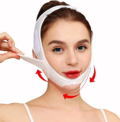 Double Chin Reducer Gezichtsband - V-lijn Lifting Masker voor Contouren en Slapen - Geschikt voor Mannen en Vrouwen
