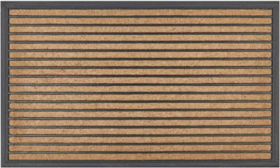 ZAGROS - Deurmat - Natuurlijk/Zwart - 40 x 60 cm - Polyester