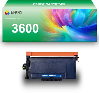 INKFIND TN-3600 tonercartridge compatibel met Brother 3600 TN3600 TN-3600 - 1-pack Zwart