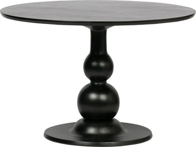WOOOD Blanco eettafel - Mangohout - Zwart - 75x120x120