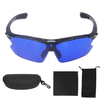 Dailygoods - Golfbal Zoekbril - Gepolariseerde Zonnebril voor Golfers met Opbergtas
