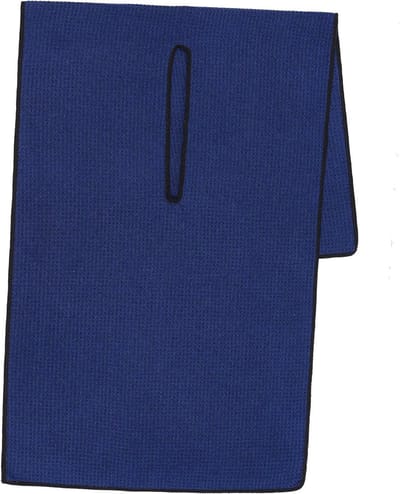 Sport Handdoek - Microvezel Wafel - Club Reinigen - Sneldrogend Absorberend - 17x40 Inch - Marine Zwart