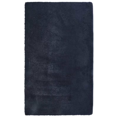 vidaXL - Hoogpolig - vloerkleed - NAVARRA - 60x100 - cm - polyester - marineblauw