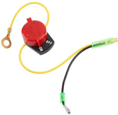 Dailygoody - Engine On Off Stop Switch - Motorfiets Schakelaar - Duurzaam - Rood/Zwart - Aan/Uit Knop - Eenvoudige Installatie - Geschikt voor Gx110 G...