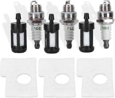 Inovra Plus - Luchtfilter Bougie Set voor Kettingzaag STIHL MS180 MS170 - Onderdelen Vervanging Luchtfilter + Brandstoffilter + Bougie - Gemakkelijk te Installeren - Onderhoudskit - Kettingzaag Accessoires - Hoge Kwaliteit - Duurzaam Materiaal