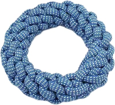 Hond touw - Kauwspeelgoed puppy - Interactief spelen - Scheurbestendig elastisch - 19 cm - Multicolor