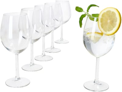 MamboCat Set van 6 VINISSI water- en wijnglazen 43cl - 031676