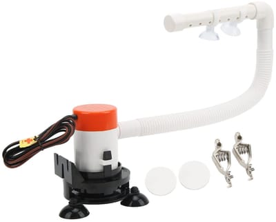 Jhubersproducts - Boot Beluchting Pomp - Draagbare Aas Pomp - 12V - Beluchter voor Vis Bewaar Tank - Sterke Zuurstofvoorziening - Geschikt voor Elk Co