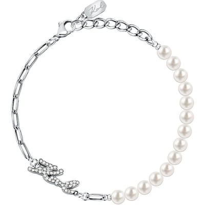 Karl Lagerfeld - KLAYR08 - Armband - Dames - PEARL - 17+3 cm