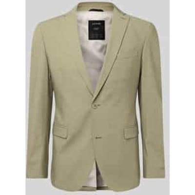Slim fit colbert van gem6eleerde stretch
