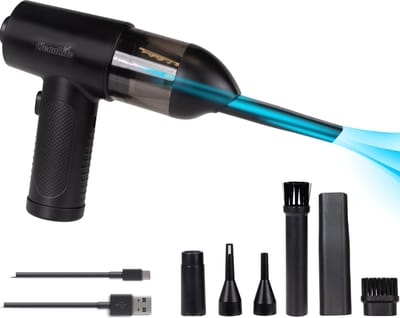 CleanRite Auto Stofzuiger Draadloos - Autostofzuiger - Kruimeldief - Handstofzuiger - 68W - Zwart