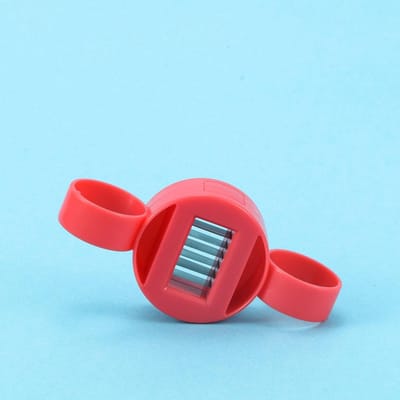 Bonensnijder Ontworpen speciaal voor snijbonen Hete Snijbonensnijder Snijder Bonenverwijderaar Schiller Shredder Small size (6 blades) red