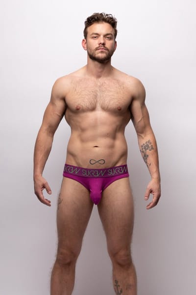 SUKREW V-Brief Deep Purple - MAAT XS - Heren Ondergoed - Slip voor Man - Mannen Brief