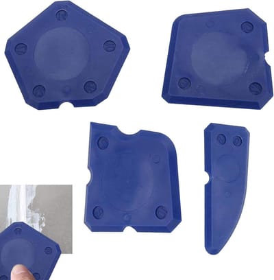 Glasschraper Set - Raamkrabber Lijmverwijderaar - Hardnekkige Vlekken Verwijderen - 4 Delige Set - Niet Gespecificeerd - Blauw