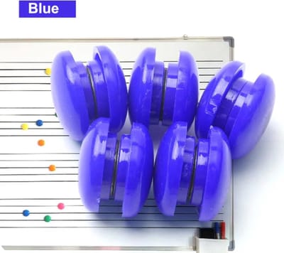 TLVX 10 stuks Blauwe Magneten Rond 20mm / Foto magneten / Koelkast magneten / Whiteboard magneten / Speel en leer magneten / Boodschappenlijst / Notitie / Kantoor / Schoolbord / Deurmagneet / Magneetjes ophangen / Kleur Blauw