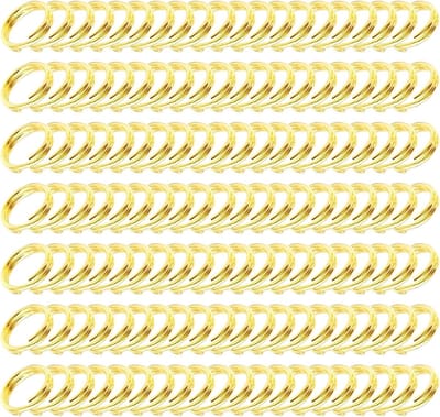 200 Stuks 20mm Sleutelhangers Dubbele Lussen Metaalringen voor Sieraden, Armbanden en Creatief Knutselen (Goud)