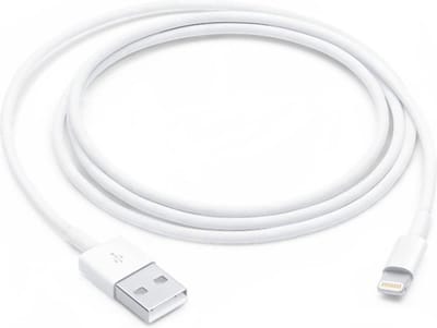 Lightning Kabel naar USB - Oplaadkabel geschikt voor iPhone 6, 7 - Wit - 1 Meter - Lightning USB kabel