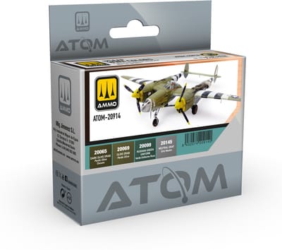 AMMO by Mig Jimenez Hobbyverf Acrylverf - MIG 20914 ATOM - USAAF WWII Kleuren - Acryl Set 4x20ml Verf set - 4x 20 ml