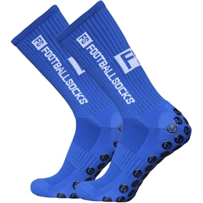 Buitensporten Hardloopsokken Stretchsokken Atletische voetbalsokken Antislipsokken met grips blue