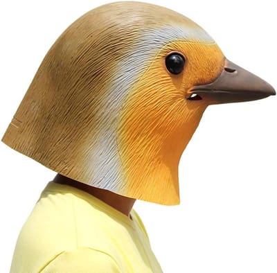 Luxe innovatief dierenmasker voor Halloweenfeest - Botanisch thema met dierenhoofd - Allerheiligen kostuum toevoeging