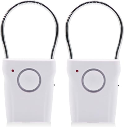 Deurgreep Alarm - Elektronisch Inbraakalarm - Veiligheid Thuis - 120 dB Geluid - Set van 2 - Wit