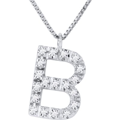 Collar ABC Diamonds 0,10 Cts BRIEF "B" 18K wit