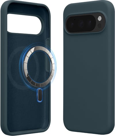 kwmobile telefoonhoesje geschikt voor Google Pixel 10 Pro XL - Hoesje met magneet compatibel met MagSafe - Smartphone case in leisteen