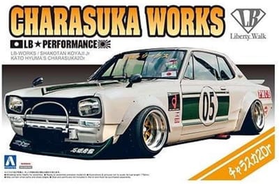 Aoshima Modelbouwpakket Militaire voertuigen - 05757 LB-Works Charasuka 2Dr Plastic - 1:24 - Modelbouw