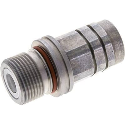 Stalen DN 8.7 Vlakdichtende Koppeling Snelkoppeling G 3/8 inch Binnendraad ISO 16028 D M30 x 2