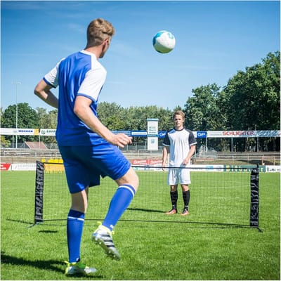Voetbaltennis Set 6 Meter Hoogte 80 cm - Mobiel Trainingsmateriaal Binnen en Buiten