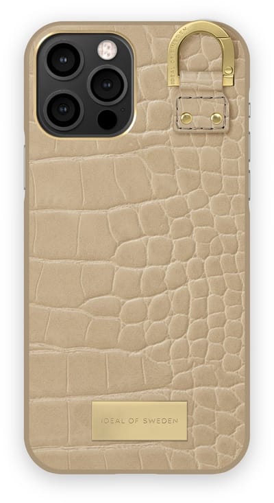 ideal of sweden fashion case atelier geschikt voor Apple iphone 12/12 pro warm beige croco