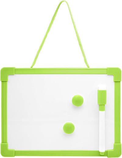 Magnetisch whiteboard 15x20 cm - uitwisbaar met marker en accessoires - voor school, kantoor en thuis