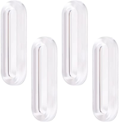 Dailygoods- Trekt 4 Stuks - Zelfklevende Handgrepen - Ovale Schuifdeurgrepen - Doorzichtig Deurbeslag - Modern Interieurdecoratie - Eenvoudige Installatie
