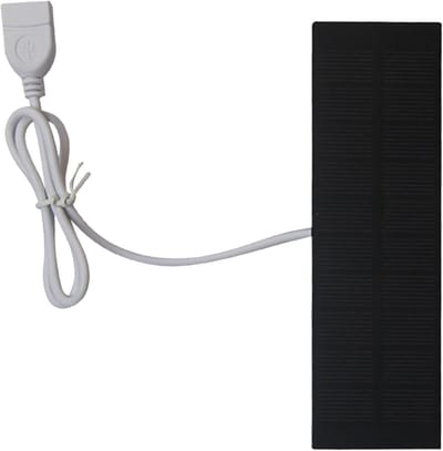 Zonnepaneel Oplader - Draagbare Energie - Outdoor Activiteiten - Direct Opladen - 16 x 14.7 cm - Zwart